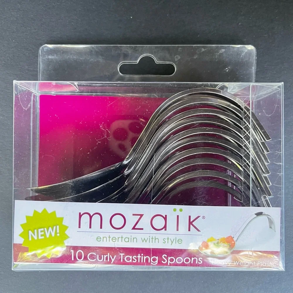 mozaik Curly Tasting Spoons - 10 Count